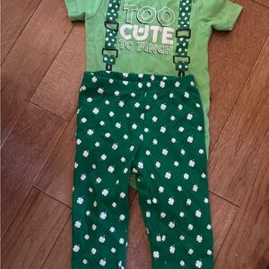 Playful Green and White Polka Dot St Patrick's Day Outfit